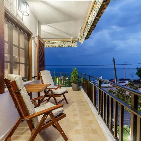 Azure Breeze - Coastal Chic Getaway By The Sea Villa Psakoudia Exterior photo